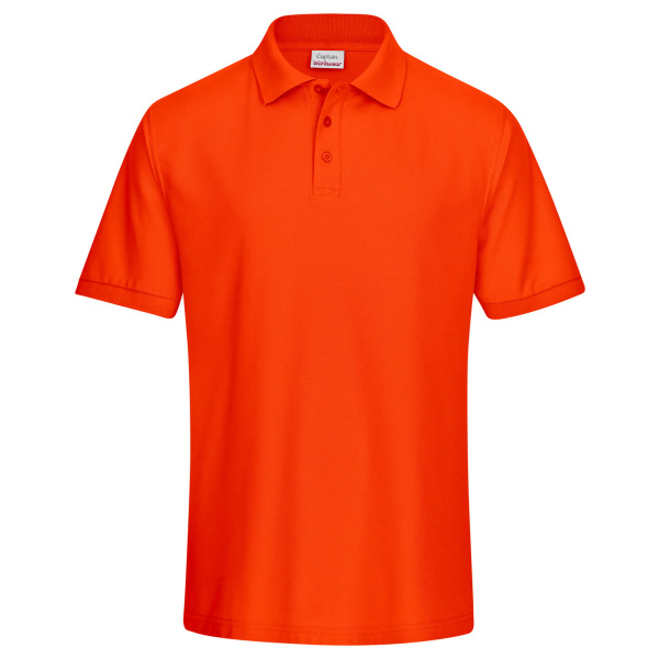 Polo-Shirt Piqué orange L