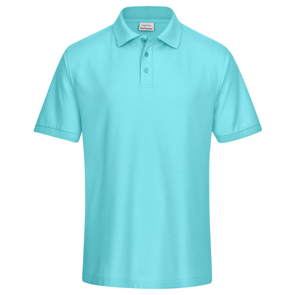 Polo-Shirt Piqué himmelblau XS