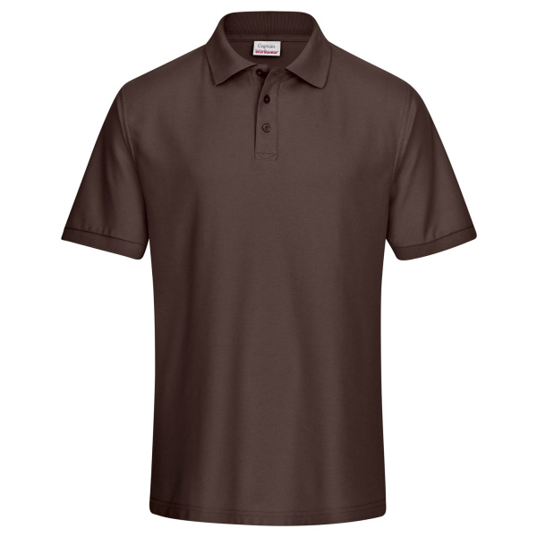 Polo-Shirt Piqué braun XS