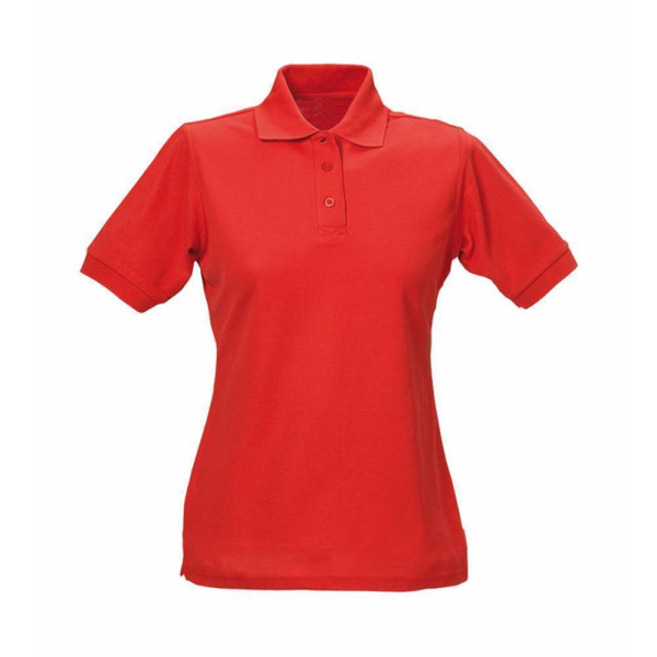 Damen Polo-Shirt Piqué rot S