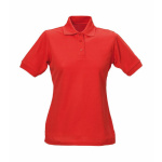 Damen Polo-Shirt Piqué rot 5XL