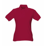 Damen Polo-Shirt Piqué bordeaux XS