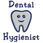 Stickmotiv Dental hygienist