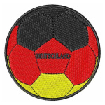 Stickmotiv Deutschland Fußball