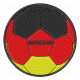 Stickmotiv Deutschland Fußball