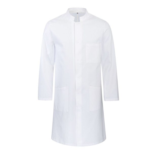 Herren-Labormantel Laborkittel mit Druckknöpfen weiß 4XL